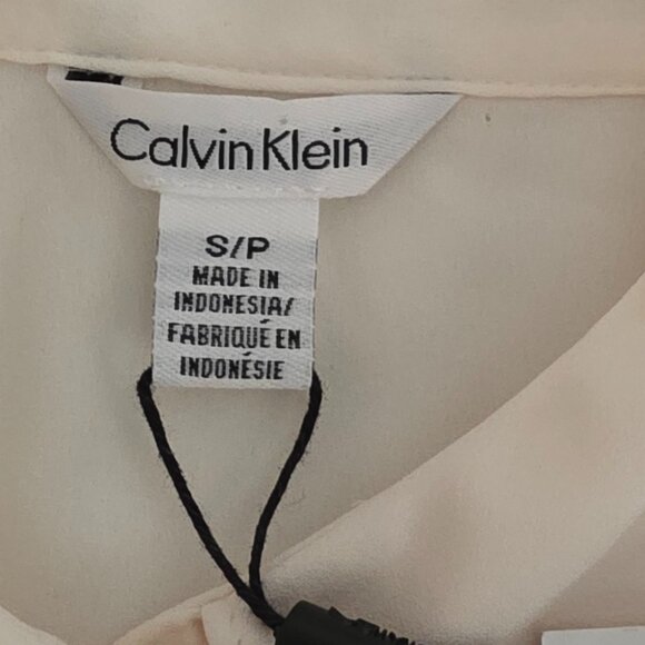 Calvin Klein Women's Long Sleeve Shear Button Down Blouse, Size S/P. - Picture 4 of 8